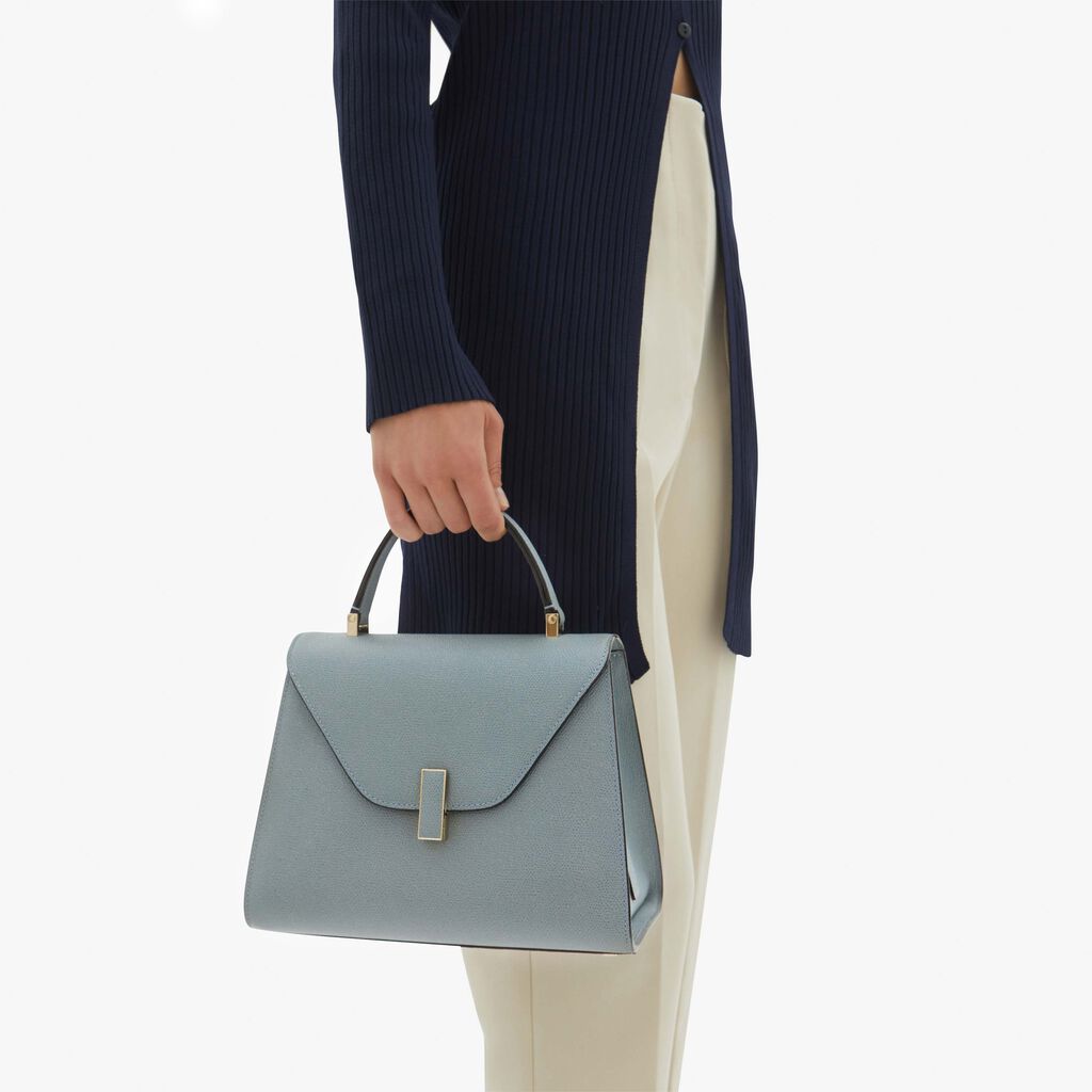 Valextra Valextra Iside: Borsa A Mano Media In Pelle Blu