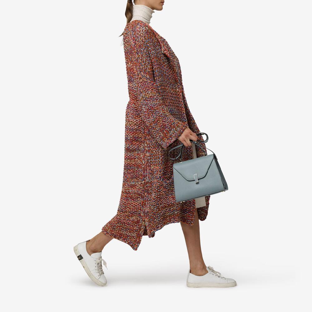 Valextra Valextra Iside: Borsa A Mano Media In Pelle Blu