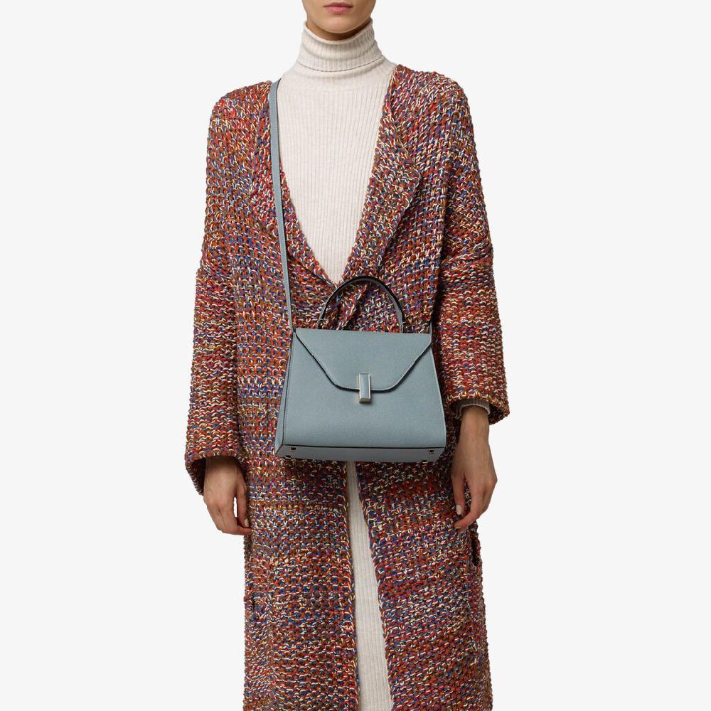 Valextra Valextra Iside: Borsa A Mano Media In Pelle Blu