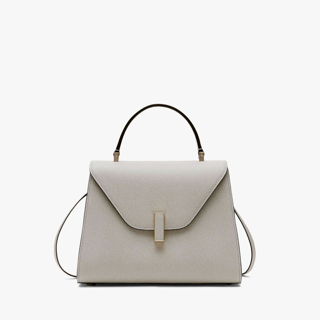 Valextra Valextra Iside: Borsa a mano Media in Pelle Grigia