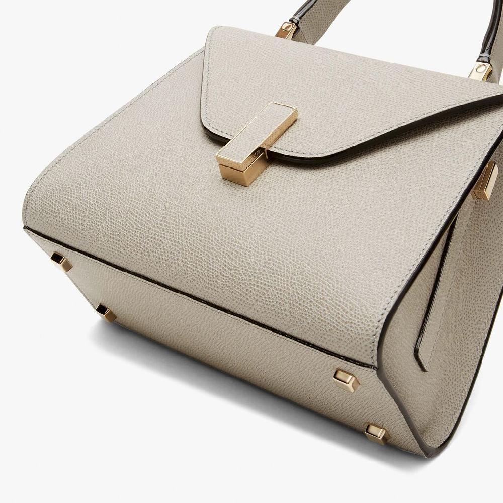 Valextra Valextra Iside: Borsa A Mano Mini In Pelle Grigia