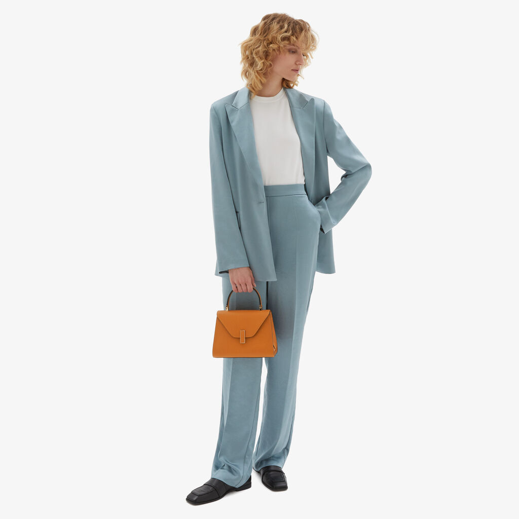 Valextra Valextra Iside: Borsa A Mano Mini In Pelle Marrone