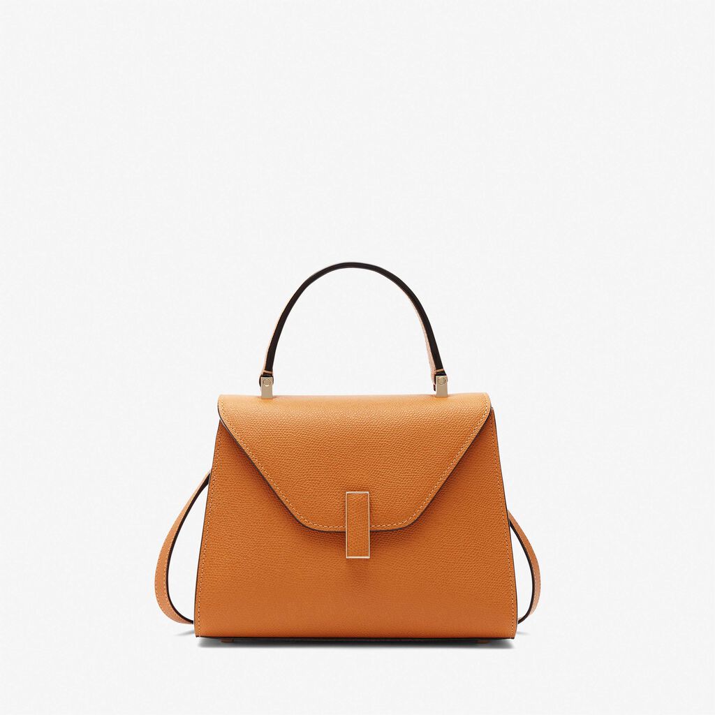 Valextra Valextra Iside: Borsa a mano Mini in Pelle Marrone