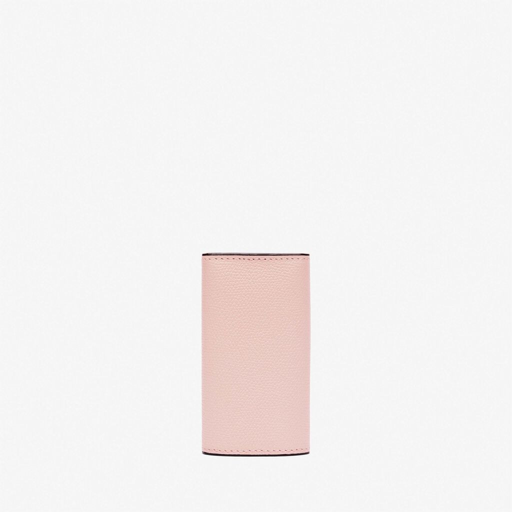 Valextra Portachiavi In Pelle Rosa | Valextra