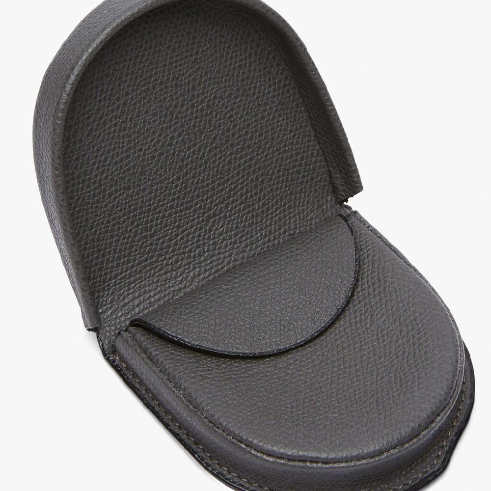 Valextra Portamonete In Pelle Grigia | Valextra