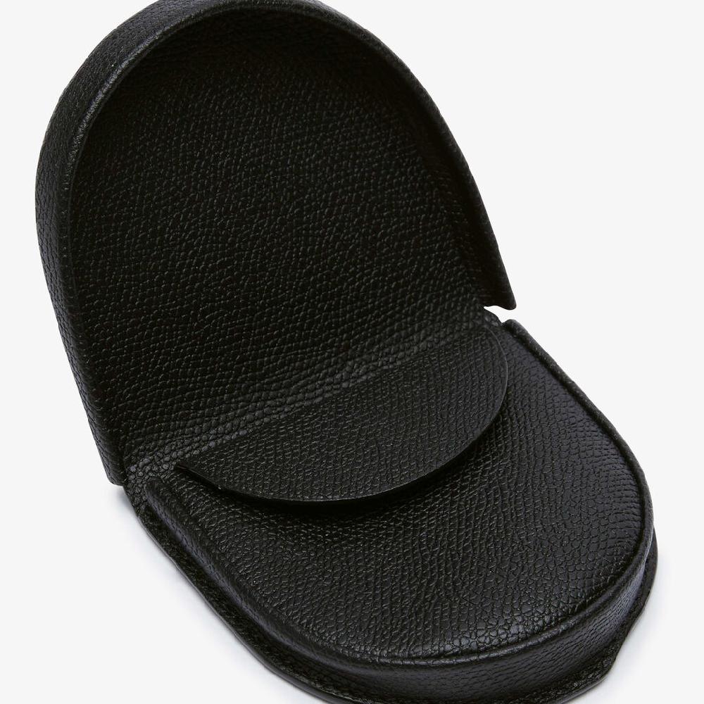 Valextra Portamonete Tacco In Pelle Nera | Valextra