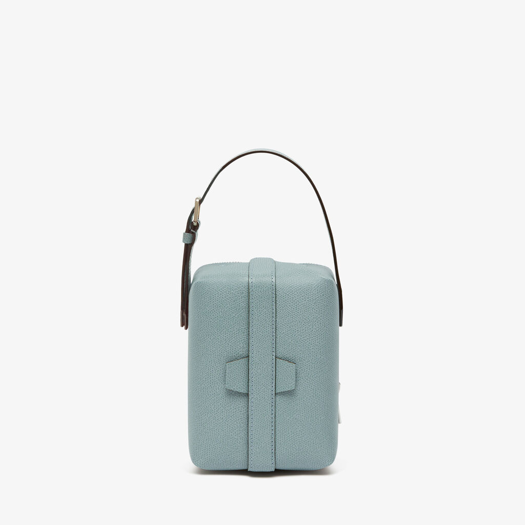 Valextra Valextra Tric Trac: Borsa A Mano Mini In Pelle Blu