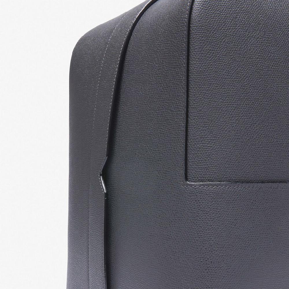 Valextra Valextra V-Line: Zaino Da Viaggio Porta PC In Pelle Grigia