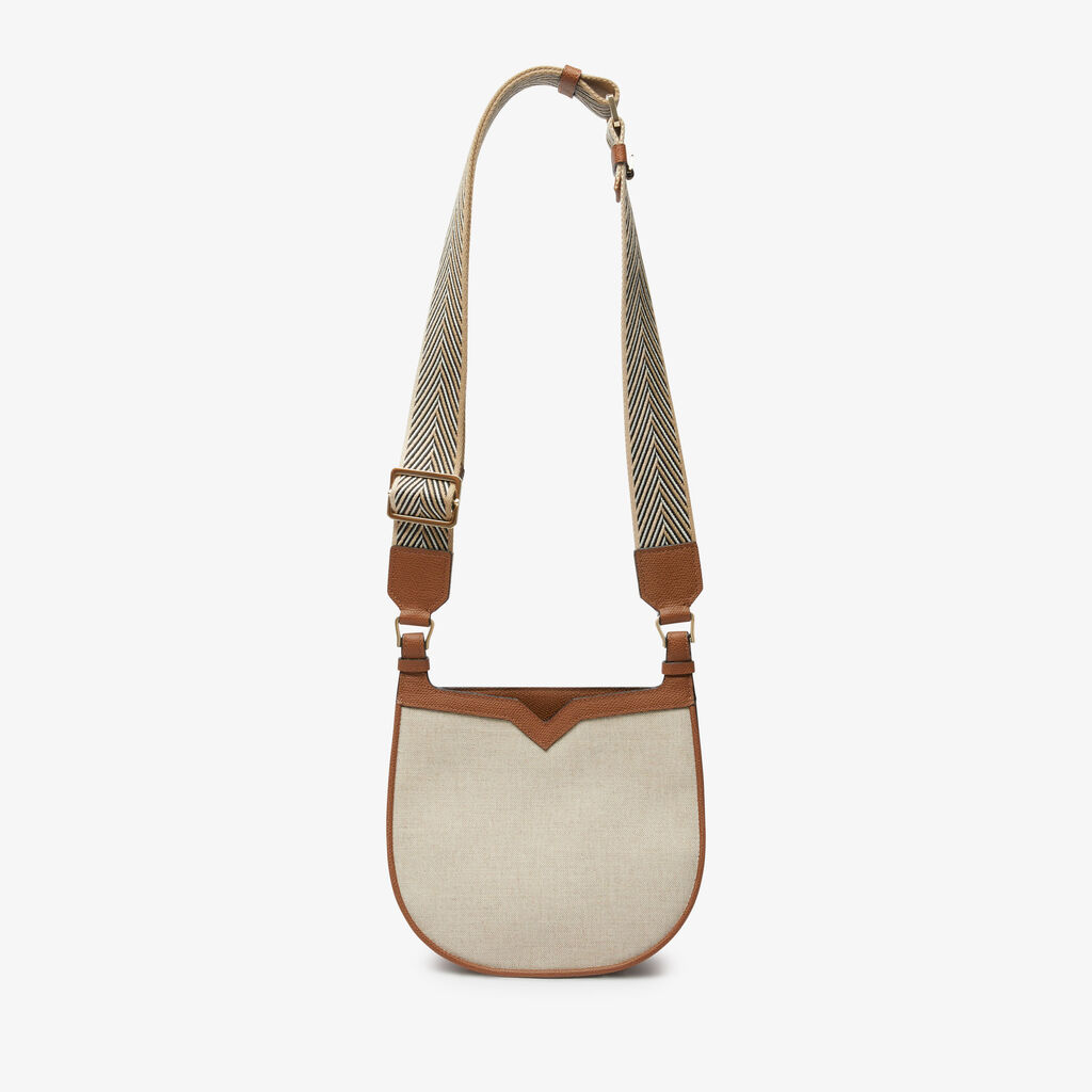 Valextra Weekend bag da Donna in Tessuto Grigio e Marrone | Valextra hobo