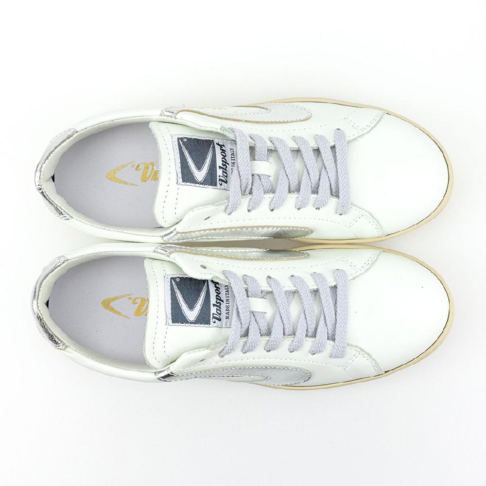 Valsport Tournament Classic Metal Leather Bianco Argento Laminato