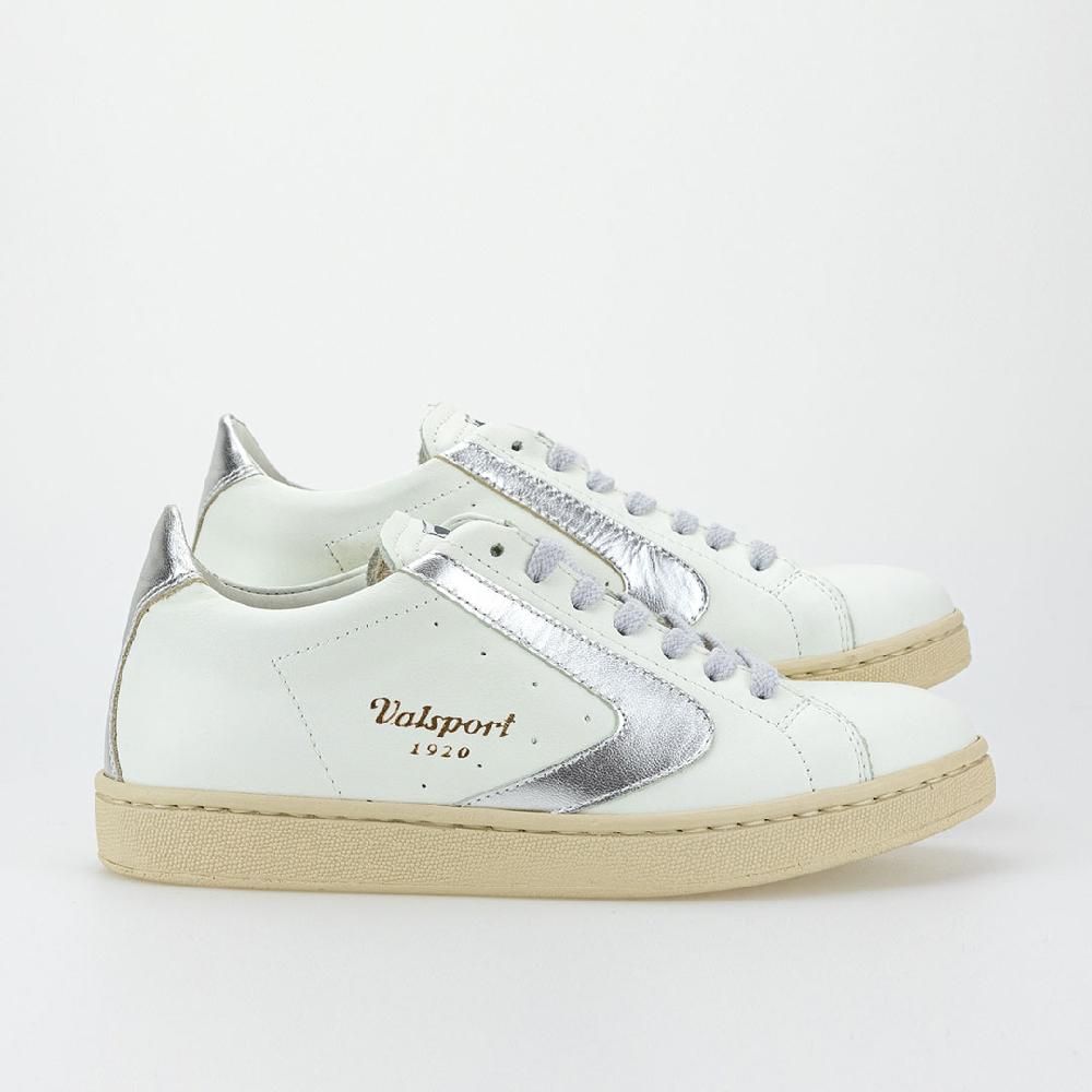Valsport Tournament Classic Metal Leather Bianco Argento Laminato