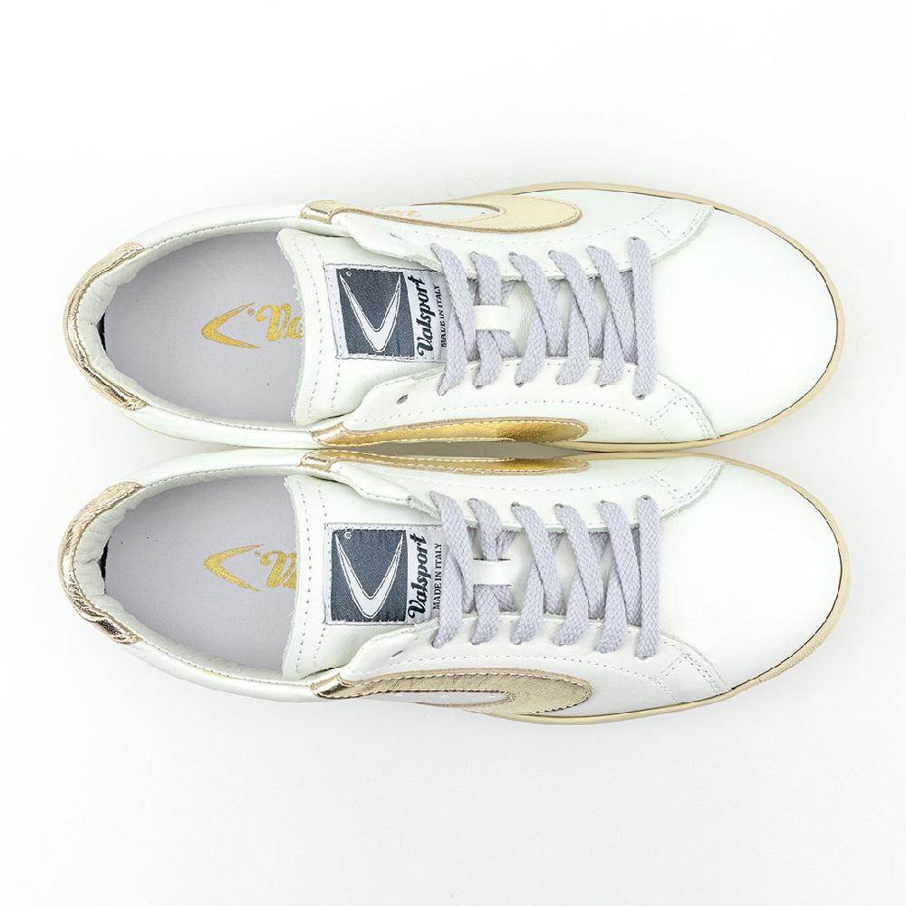 Valsport Tournament Classic Metal Leather Bianco Oro Laminato