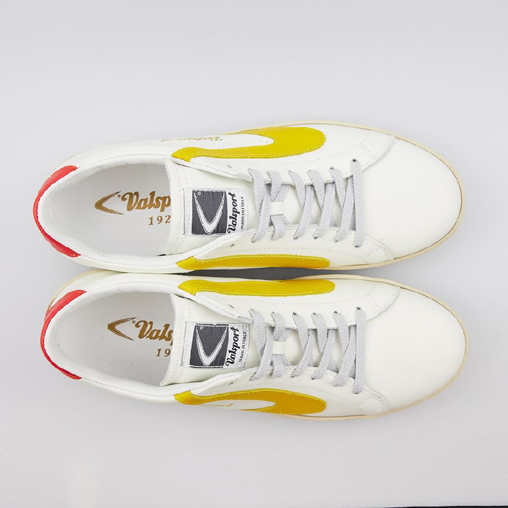 Valsport Tournament Mix Leather Bianco Giallo Vermiglio