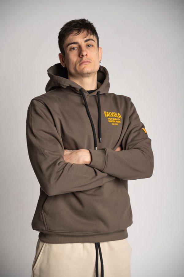 Valvola Fashion FELPA CAPPUCCIO BASICO TINTO IN PEZZA