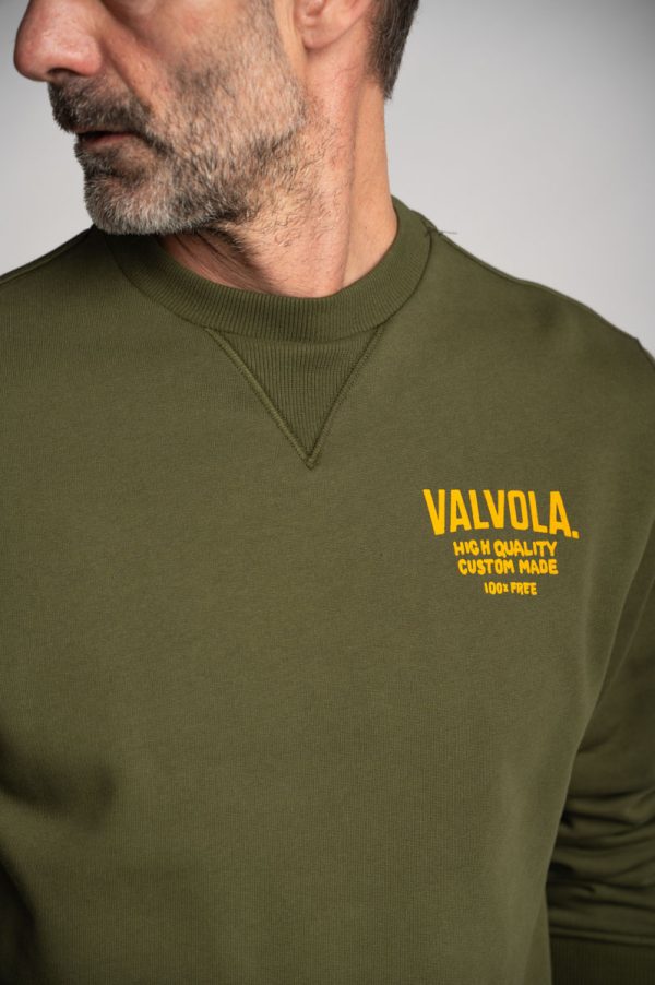 Valvola Fashion FELPA GIROCOLLO BASICO TINTO IN PEZZA