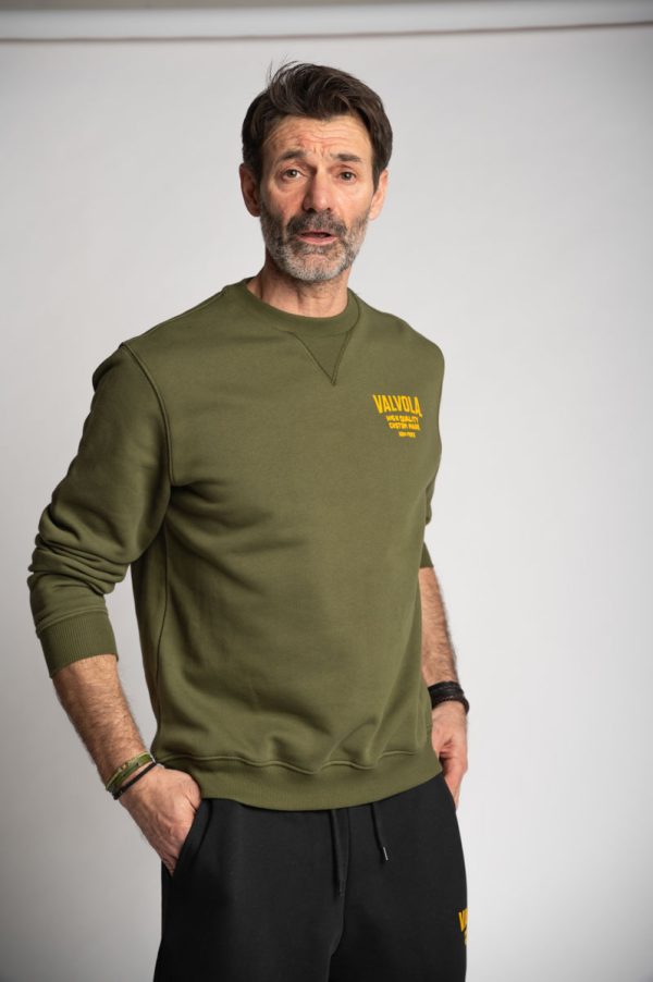 Valvola Fashion FELPA GIROCOLLO BASICO TINTO IN PEZZA