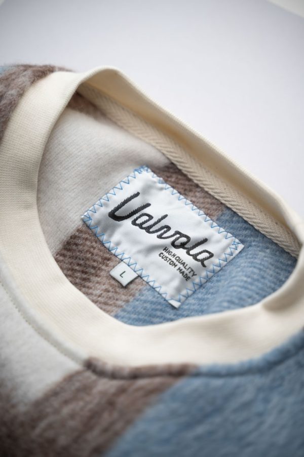 Valvola Fashion FELPA GIROCOLLO CON DAVANTI E DIETRO IN CONTRASTO TARTAN