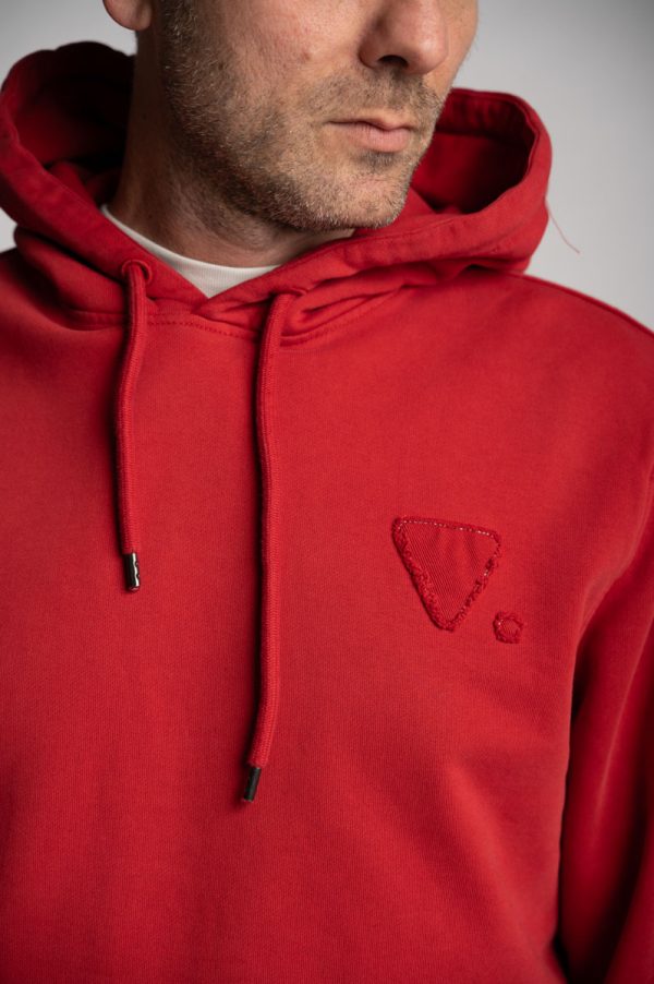 Valvola Fashion FELPA CAPPUCCIO LOGO TRIANGOLO