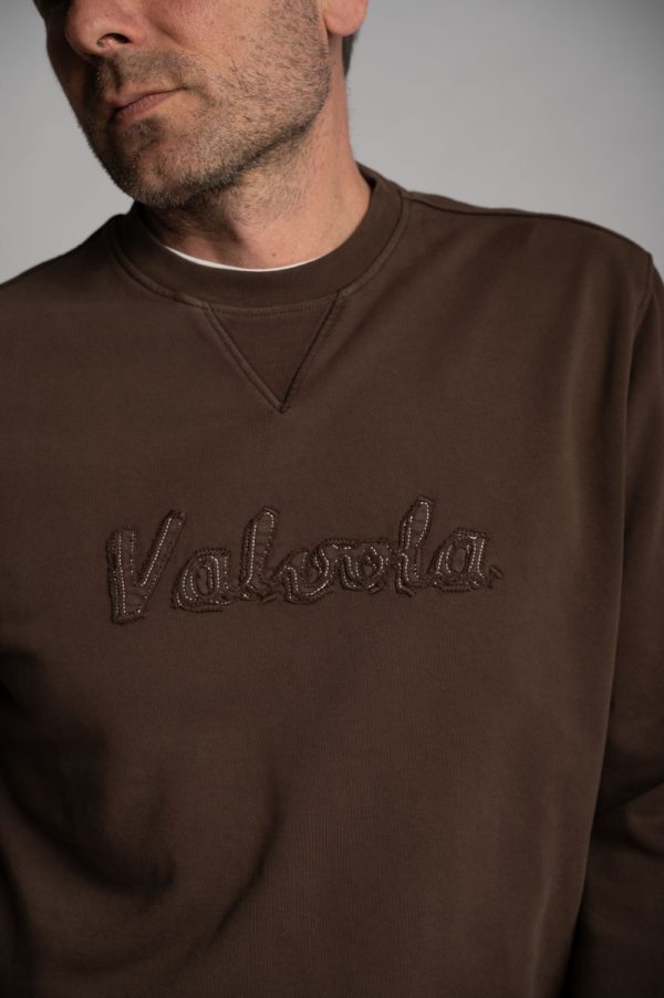 Valvola Fashion FELPA GIROCOLLO LOGO SCRIPT