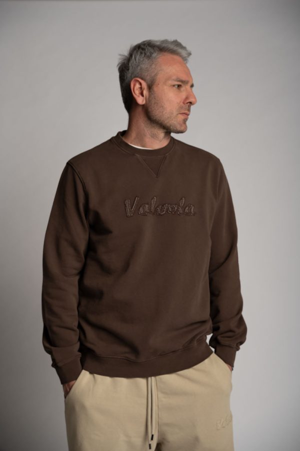 Valvola Fashion FELPA GIROCOLLO LOGO SCRIPT