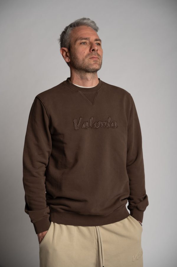 Valvola Fashion FELPA GIROCOLLO LOGO SCRIPT