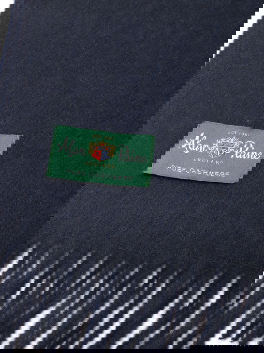 Alan Paine Sciarpa Alan Paine Risbury Cashmere Blu