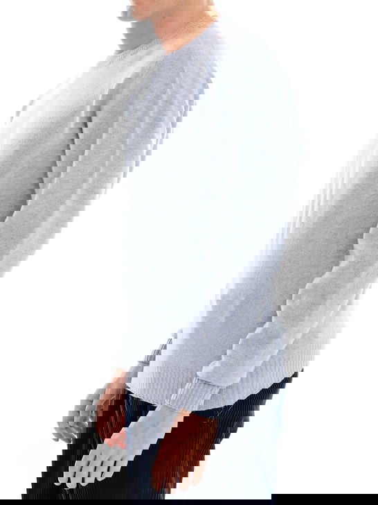 Altea Maglia Altea Trattata Shetland Azzurro