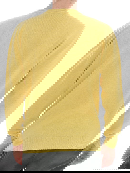 Altea Maglia Altea Trattata Shetland Giallo