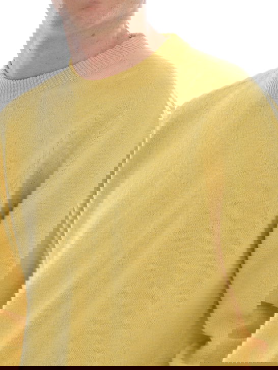 Altea Maglia Altea Trattata Shetland Giallo