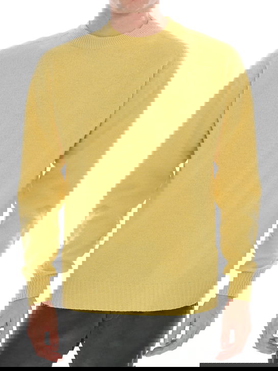 Altea Maglia Altea Trattata Shetland Giallo