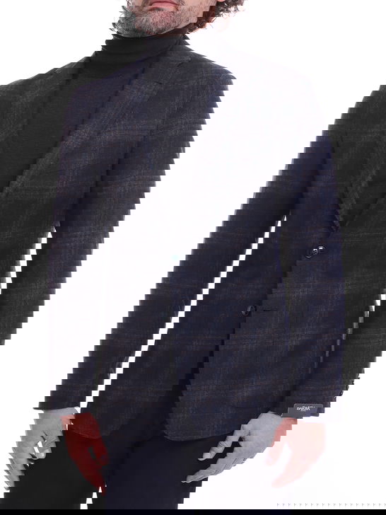 Barba Giacca Barba Check Blu