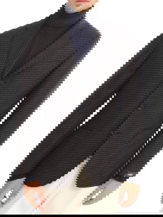 Barba Giacca Barba Check Blu