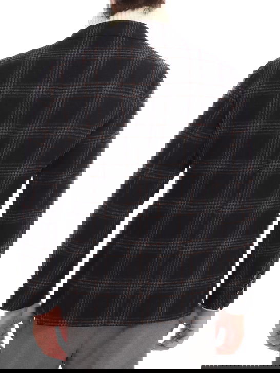 Barba Giacca Barba Check Grigio