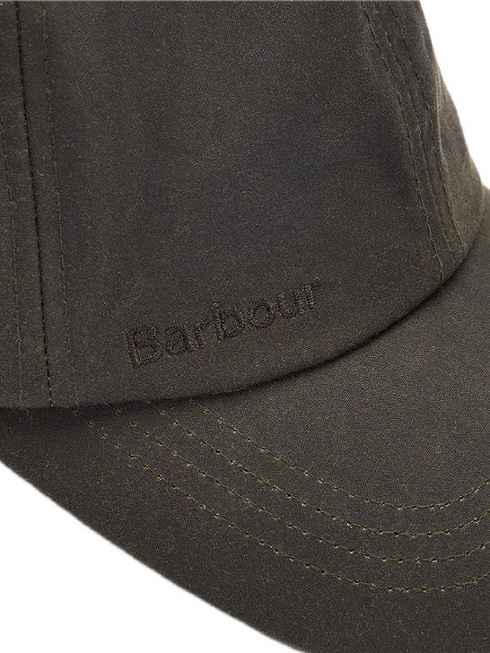 Barbour Cappello Barbour Wax Sport Verde