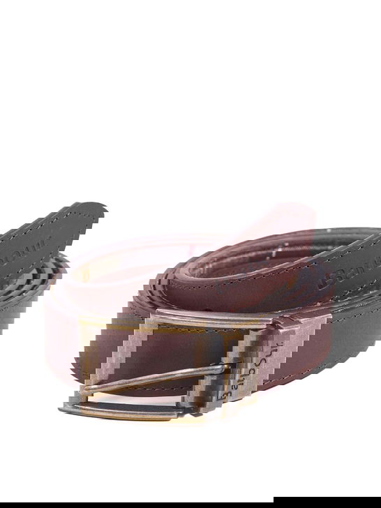 Barbour Cintura Barbour Pelle Tartan Marrone