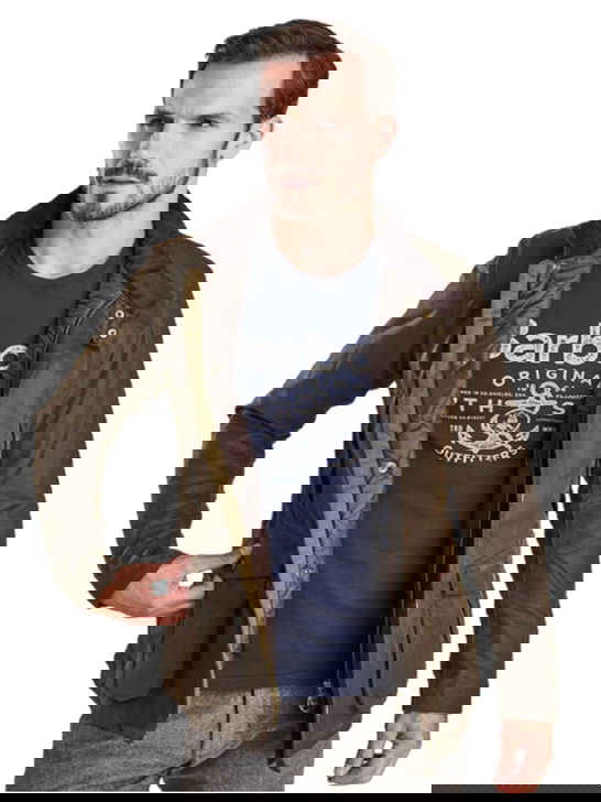 Barbour Giaccone Barbour Leaaward Wax Verde