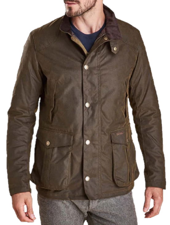 Barbour Giaccone Barbour Leaaward Wax Verde