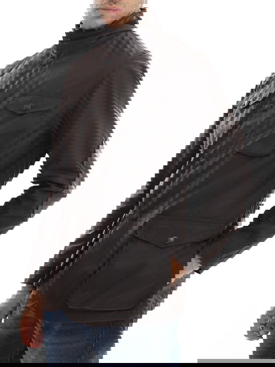 Barbour Giaccone Barbour Ogston Wax Marrone