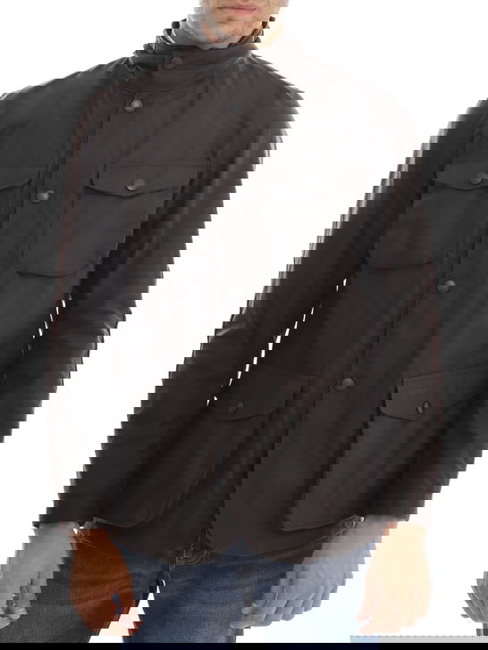 Barbour Giaccone Barbour Ogston Wax Marrone