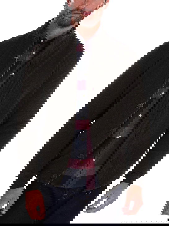 Barbour Maglia Barbour Essential Patch Zip Verde