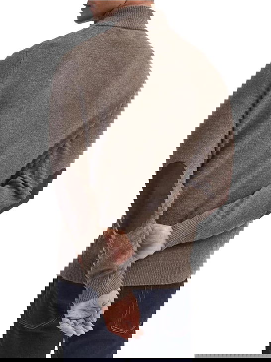 Barbour Maglia Barbour Half Zip Marrone