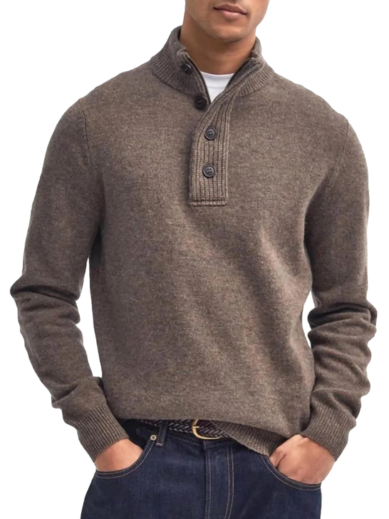 Barbour Maglia Barbour Half Zip Marrone