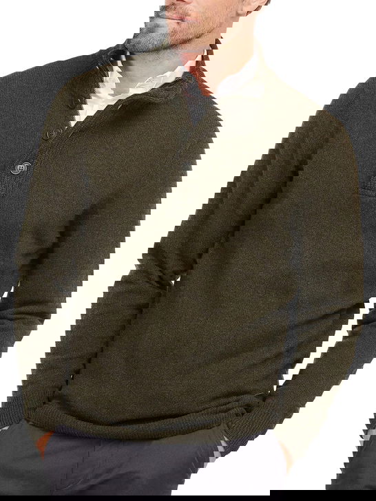 Barbour Maglia Barbour Half Zip Verde