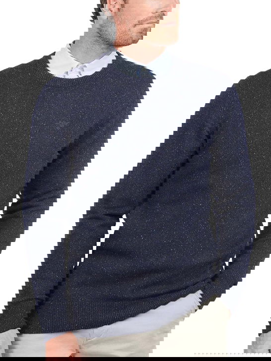 Barbour Maglia Barbour Tisbury Crew Blu