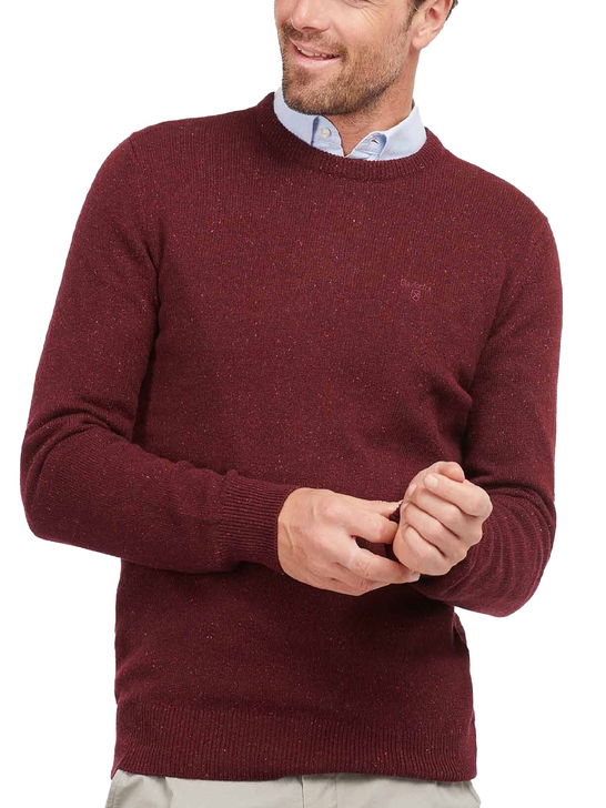 Barbour Maglia Barbour Tisbury Crew Bordeaux