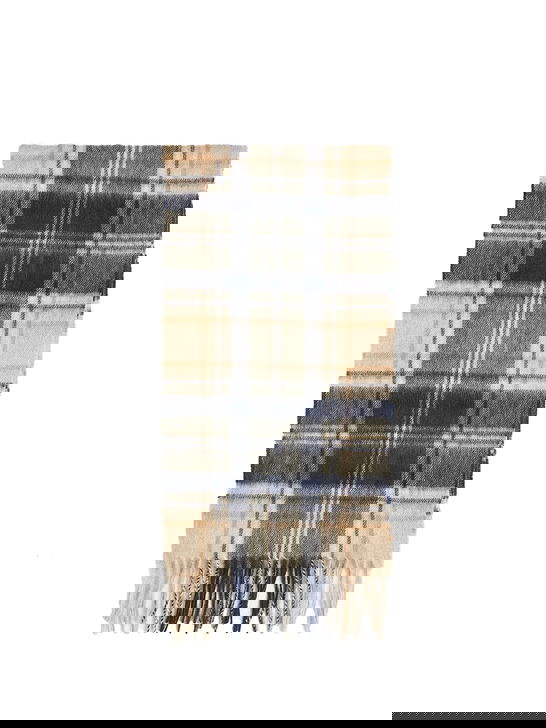 Barbour Sciarpa Barbour New Check Tartan Beige