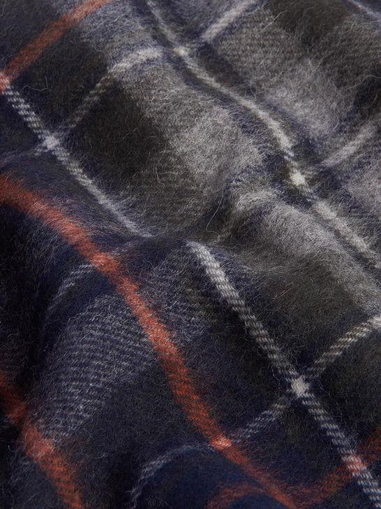 Barbour Sciarpa Barbour New Check Tartan Blu