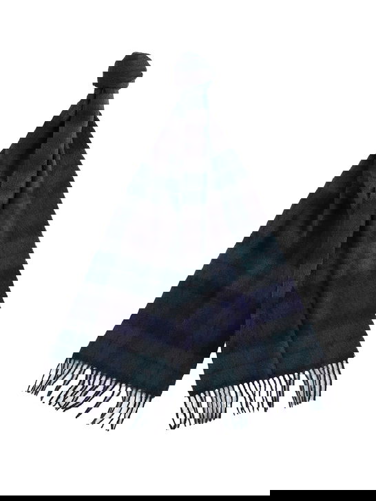 Barbour Sciarpa Barbour New Check Tartan Blu