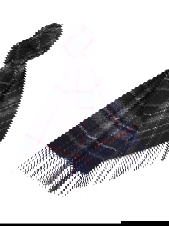 Barbour Sciarpa Barbour New Check Tartan Blu