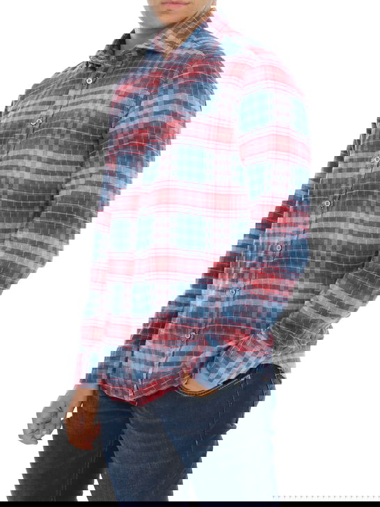 Bastoncino Camicia Bastoncino Check Blu